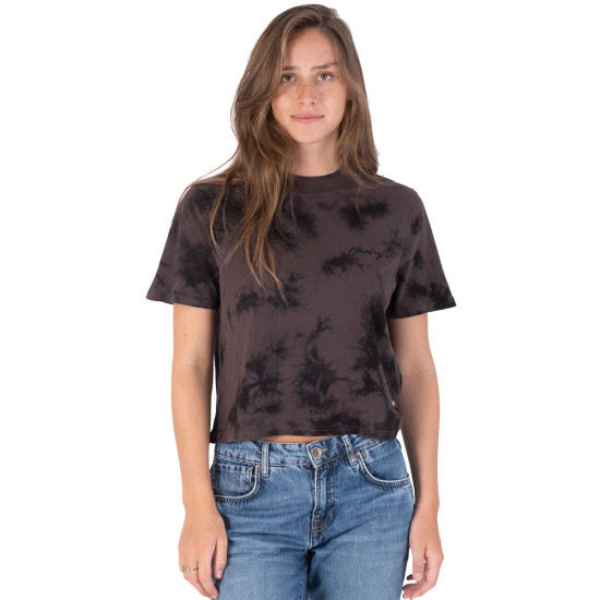 Hurley Γυναικεία κοντομάνικη μπλούζα Mock Neck Cropped Tee